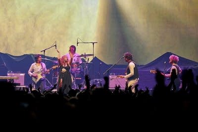 The Heavy Heavy performing on stage