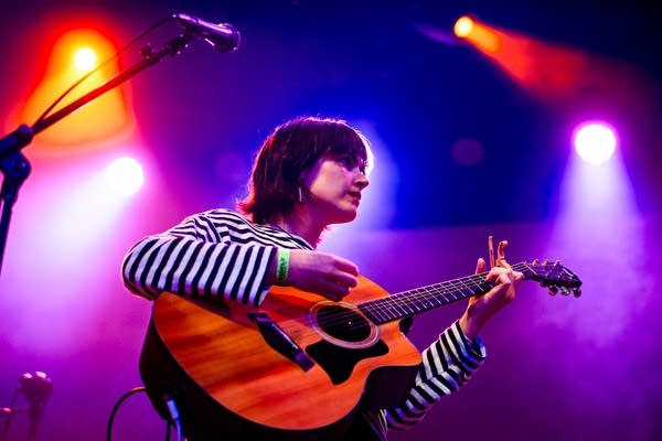 Chutes performing on stage