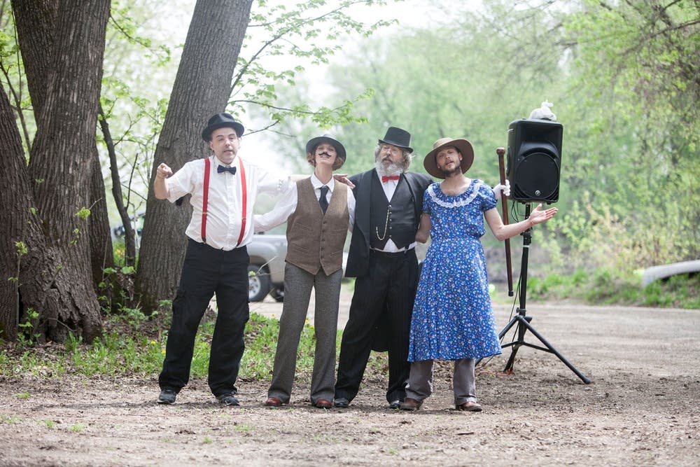 Actors perform