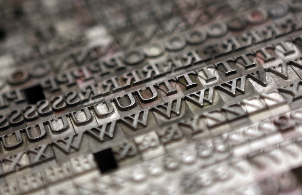 Letterpress letters