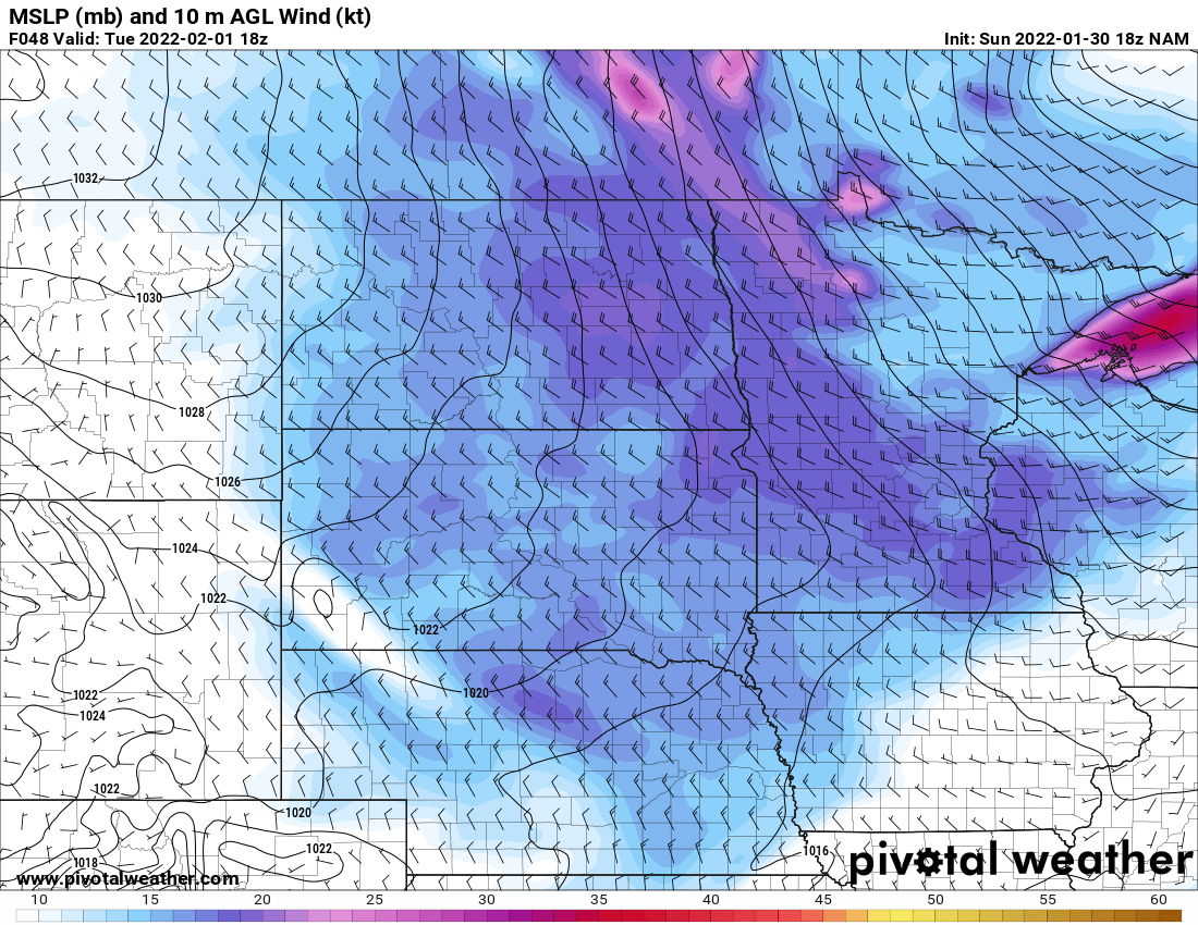 winds Tuesday