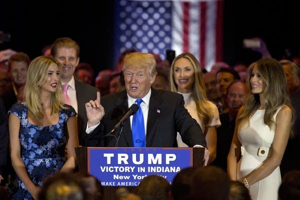 Trump speaks after Indiana primary win