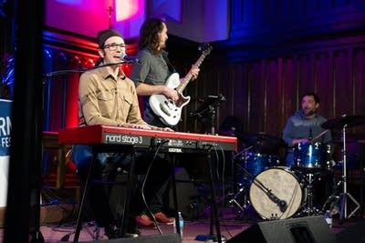 Band playing on stage