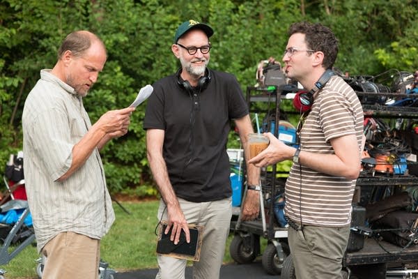 Woody Harrelson, director Craig Johnson and screenwriter Daniel Clowes