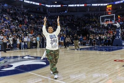 Brynne Crockett is the team’s in-arena host.