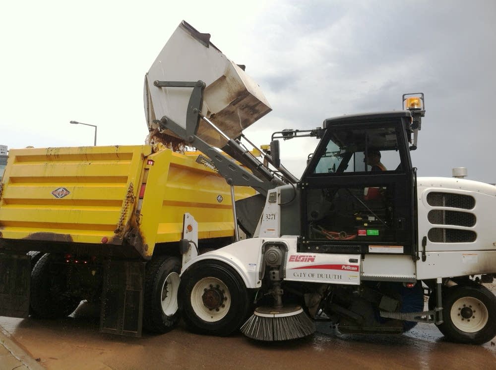 Cleaning debris