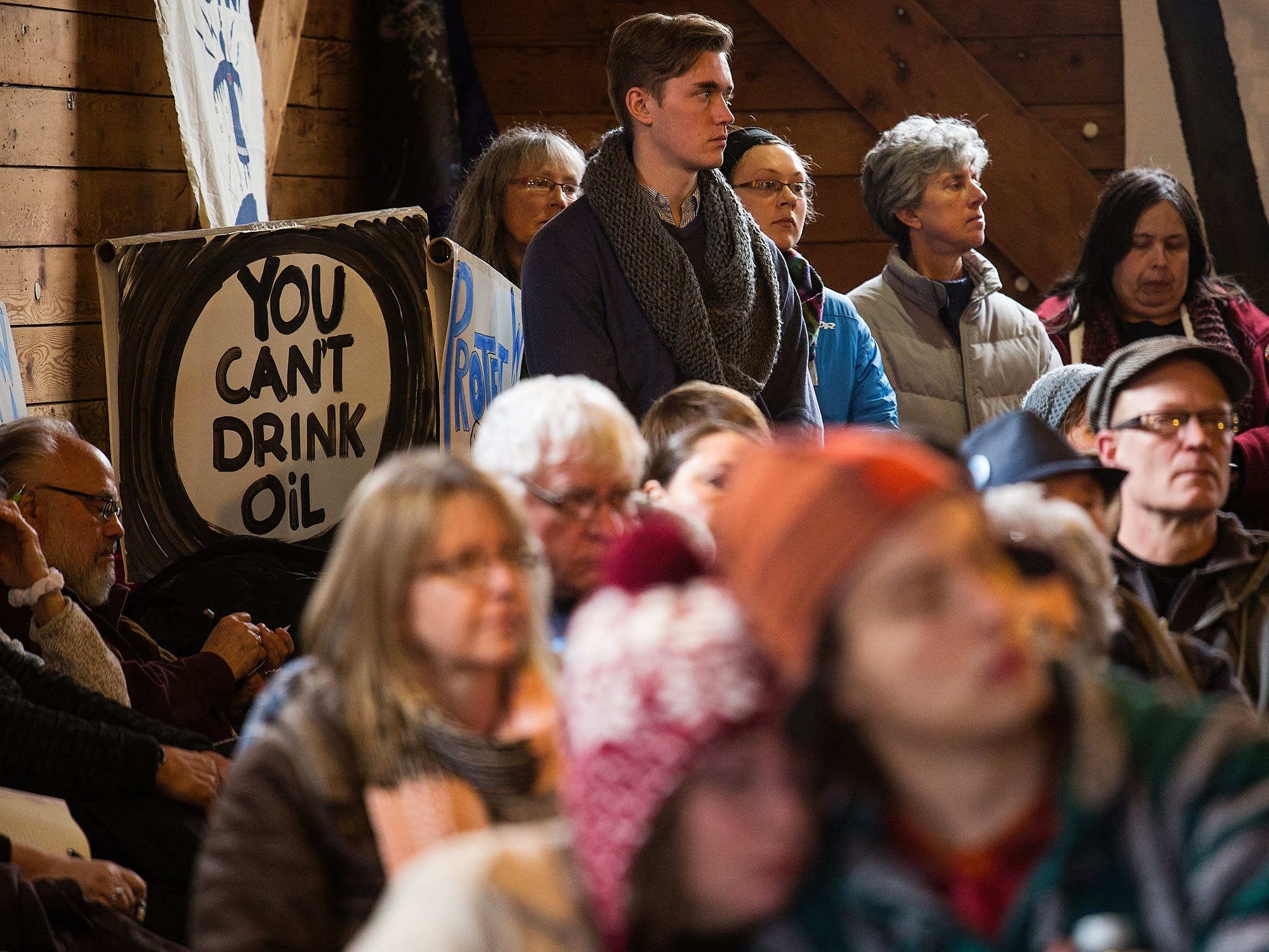 Attendees at the 'Solution Summit' at the Rail River Folk School.