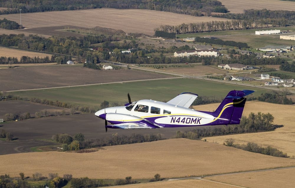 Ethan Troe flew over the Mankato area.