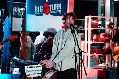 band performing on stage