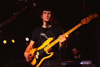 Hippo Campus performing on stage