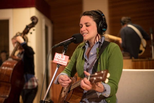 Lucy Michelle performs in The Current studios with her Velvet Lapelles
