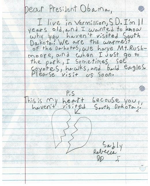 A plea from the warmer of the Dakotas sways Obama