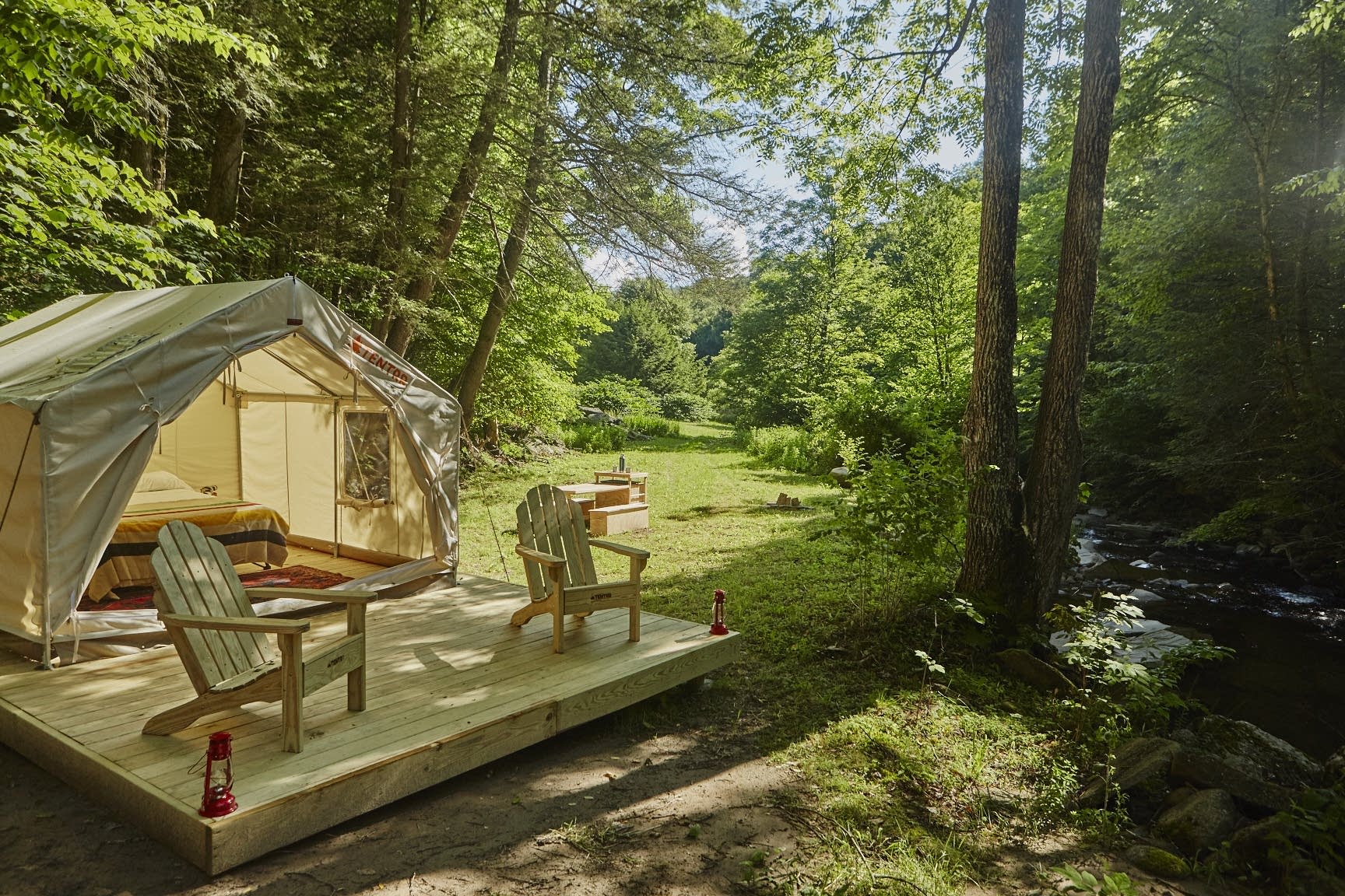 A Tentrr campsite.