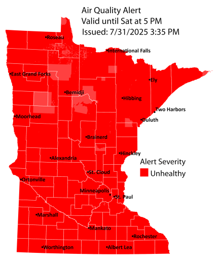 Smoky skies continue Friday; air quality improves gradually by Saturday