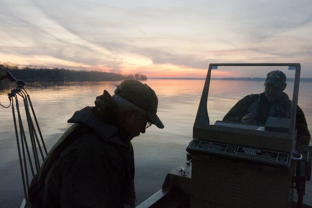 Preparing for a night of electrofishing