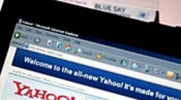 The Yahoo! homepage when it was redesigned in May 2006.