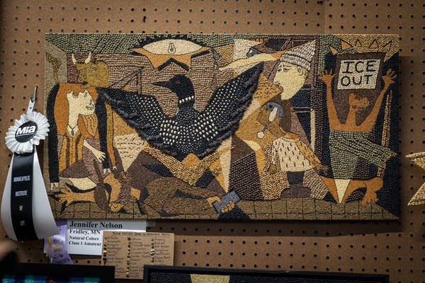 Crop artwork at the state fair