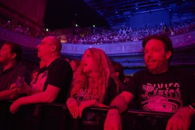 fans watching the band pixies perform