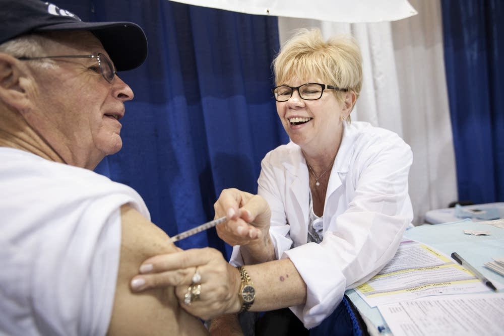 Flu shots at the state fair