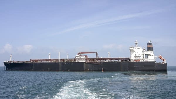 A ship carrying liquefied petroleum gas arrives at a port in India after Iran allowed it to pass through the Strait of Hormuz. 