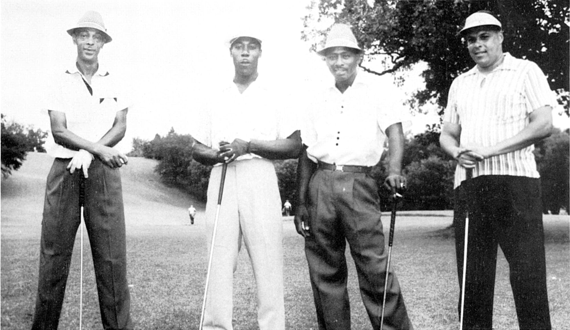 Golfers Jack Howard, Cleo Johnson, Ernie Harris and Wilbur Dugas.