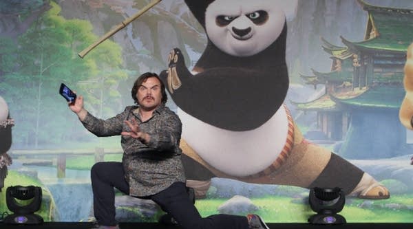 Jack Black at a press conference for "Kung Fu Panda 3" earlier this year.