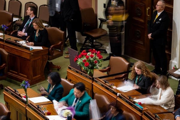 Hortman's empty desk
