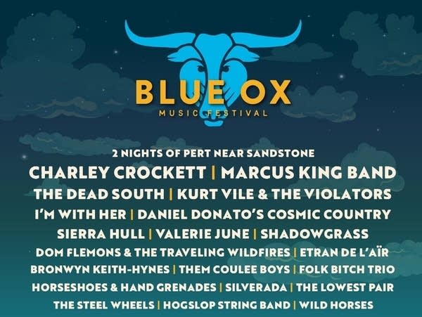 Blue Ox Music Festival flyer for 2026