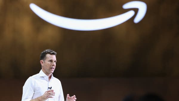 Jamie Siminoff, founder of Ring, speaks during an Amazon product event in New York City in 2025.