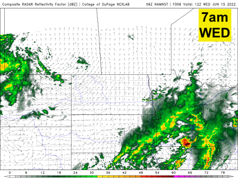 precip AM WED
