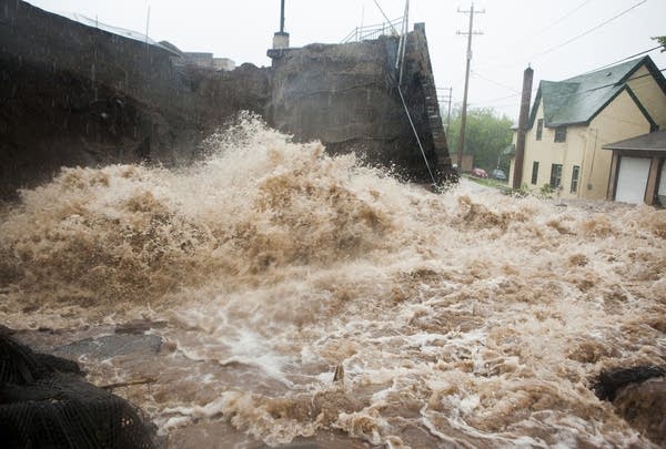 Brewery Creek flooding