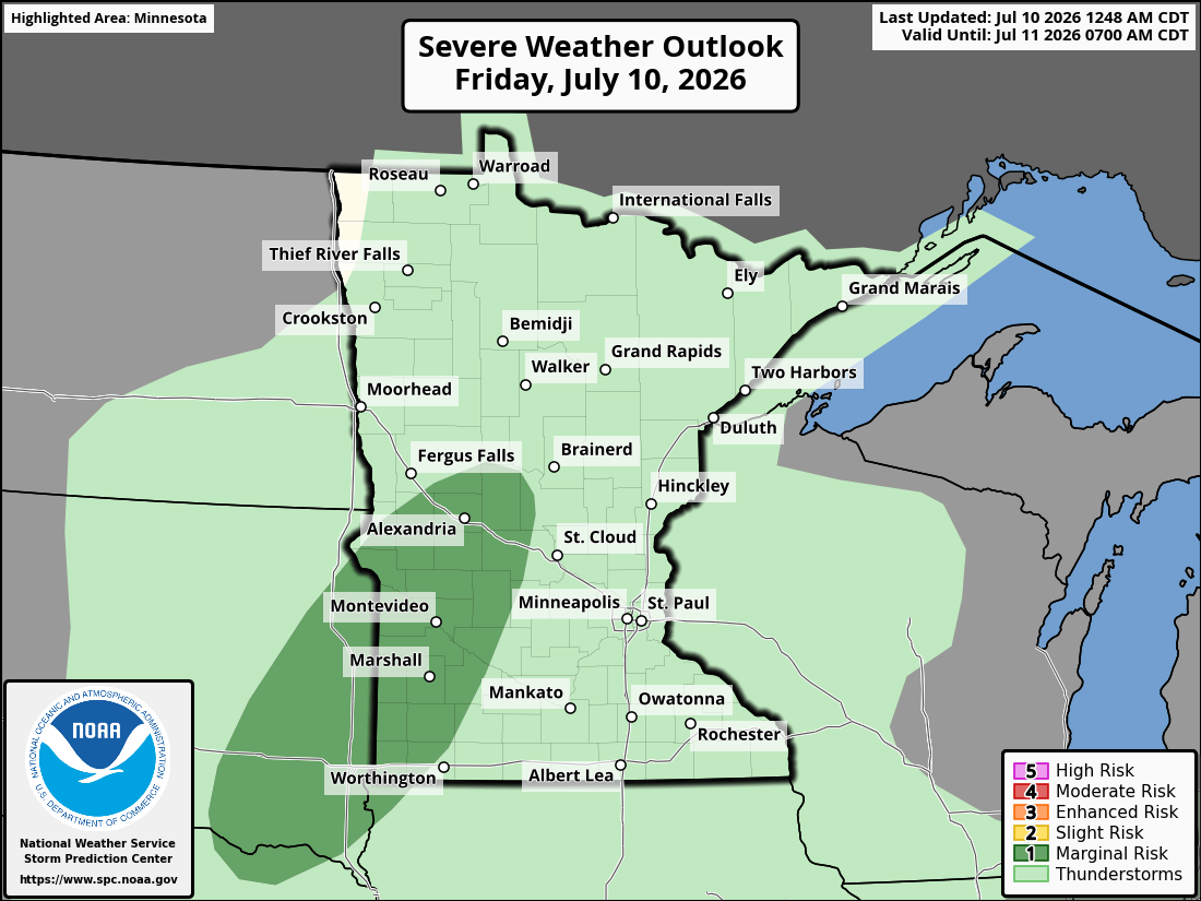 Severe weather threat for Friday