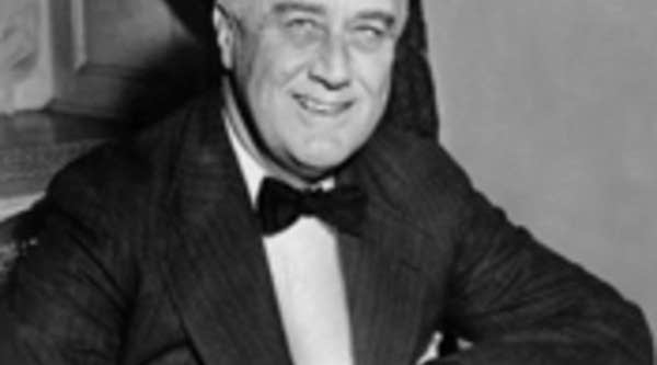 U.S. President Franklin Delano Roosevelt c. 1930 at the White House.