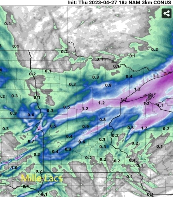 NOAA NAM 3 km model