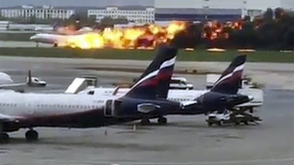 Russia Plane Fire