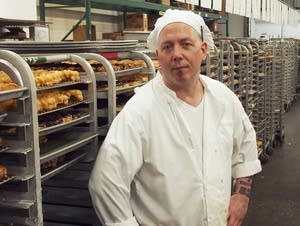 Danny Klecko at the Grandma's Bakery production facility.