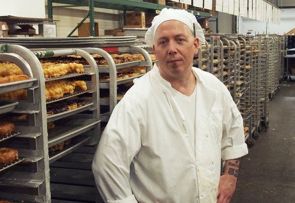 Danny Klecko at the Grandma's Bakery production facility.