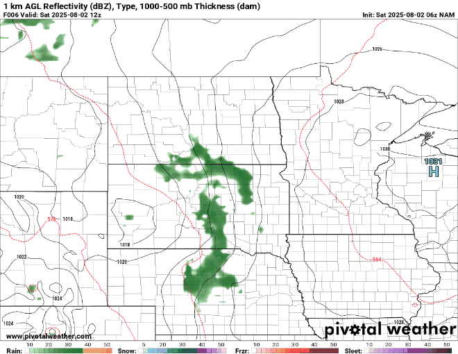 Forecast precipitation Saturday and Sunday