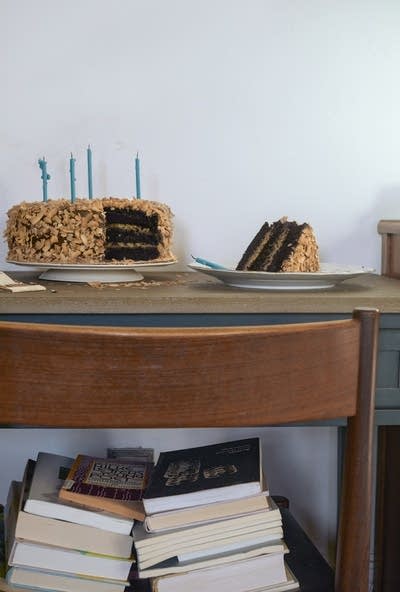 Dark Chocolate & Toasted Coconut Birthday Cake