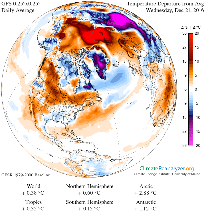 Arctic still broken: 50 degrees above average at North Pole