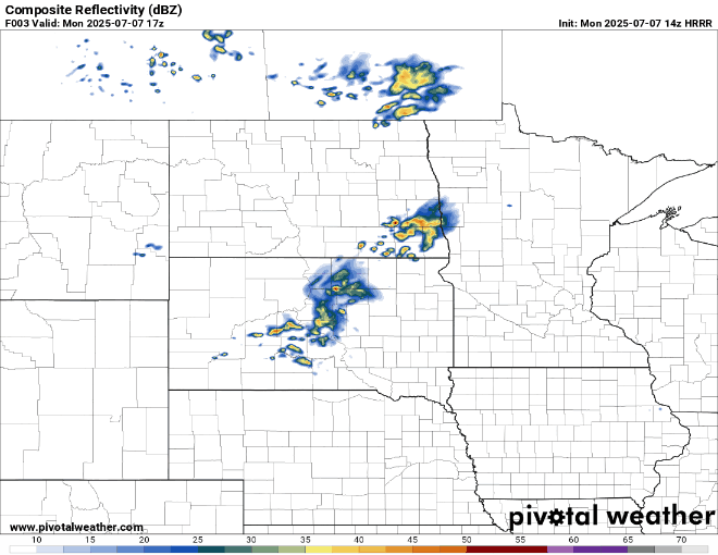 Forecast precipitation Monday 12 p.m. to Tuesday 3 a.m.
