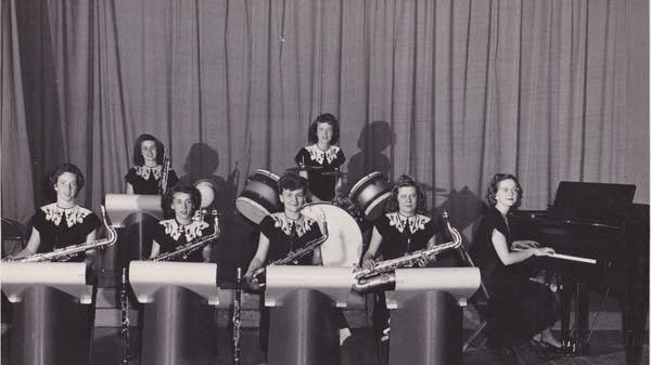 Jean Sanford Replinger in All-Girl Orchestra