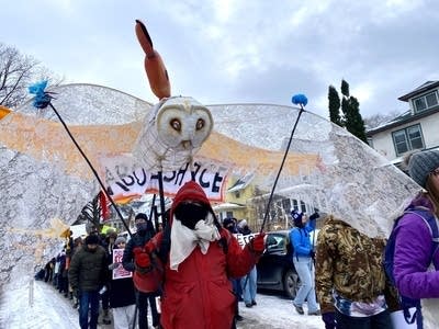 artists at protest