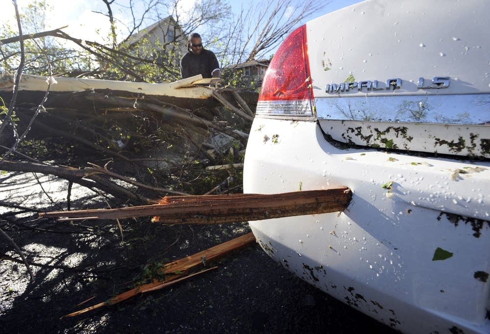 Damaged car