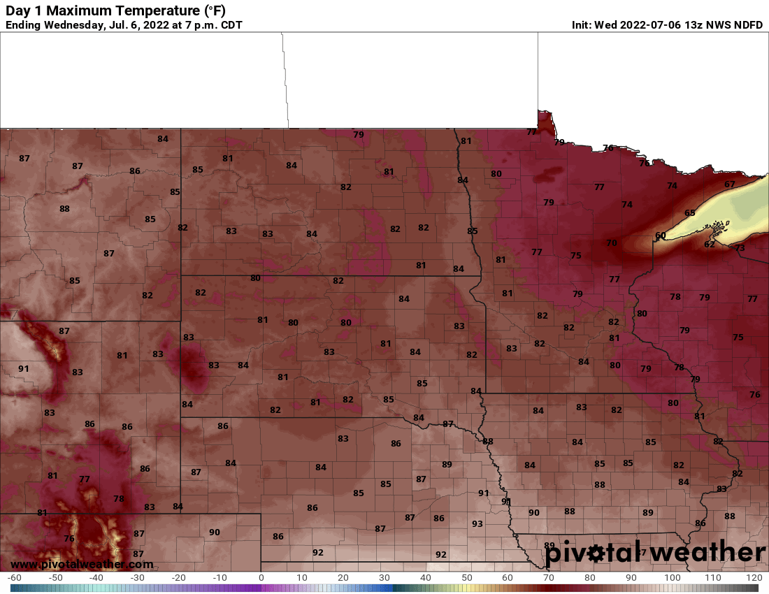 WED highs 9am