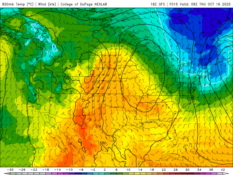 Warmer Thursday and Friday with occasional showers