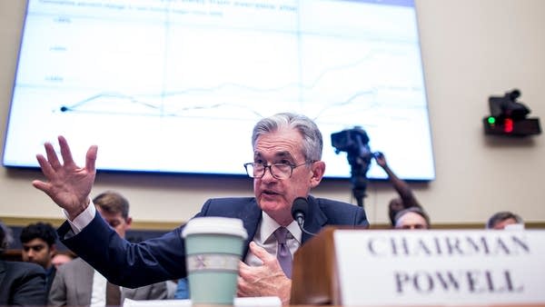 Federal Reserve Chairman Jerome Powell testifies during a House Financial Services Committee hearing on Capitol Hill on July 10, 2019 in Washington, DC. 