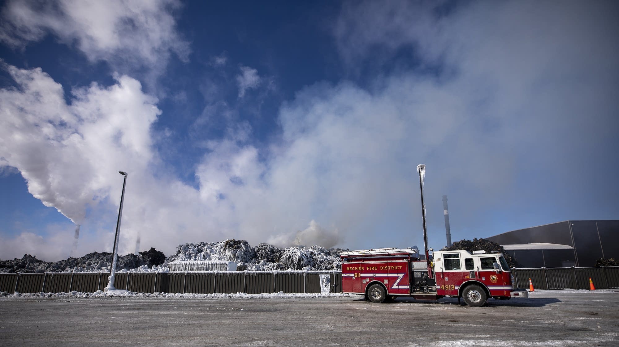 Investigation of Becker scrap fire begins amid health worries MPR News