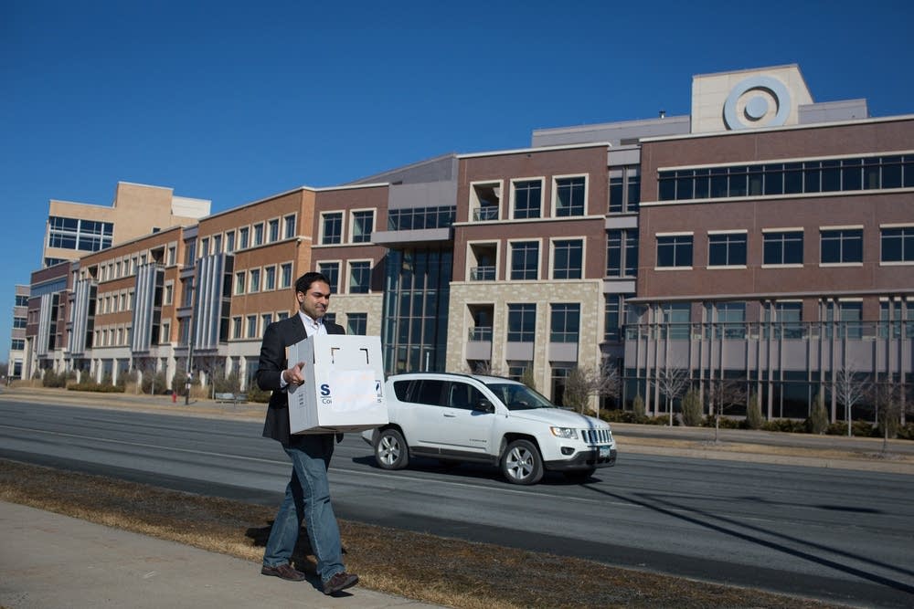 A Target employee left the Brooklyn Park campus.