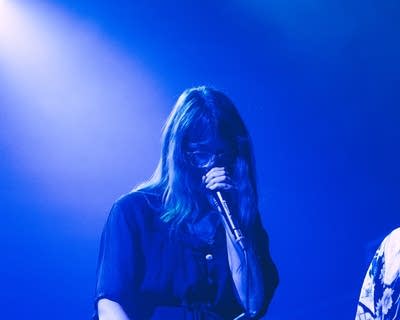 The Nunnery performing on stage